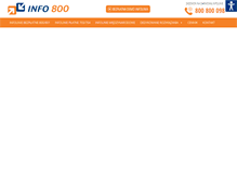 Tablet Screenshot of info800.pl